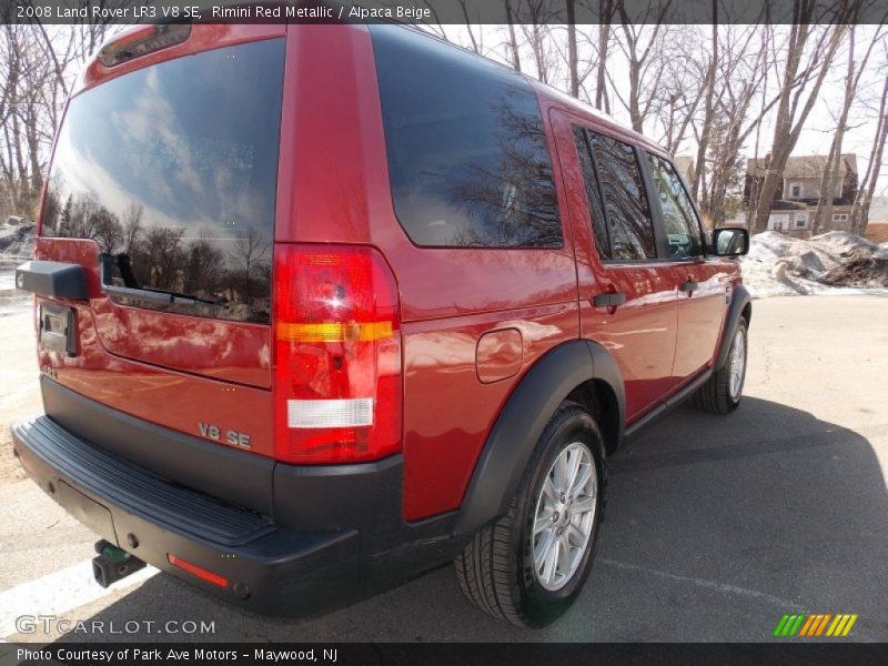 Rimini Red Metallic / Alpaca Beige 2008 Land Rover LR3 V8 SE