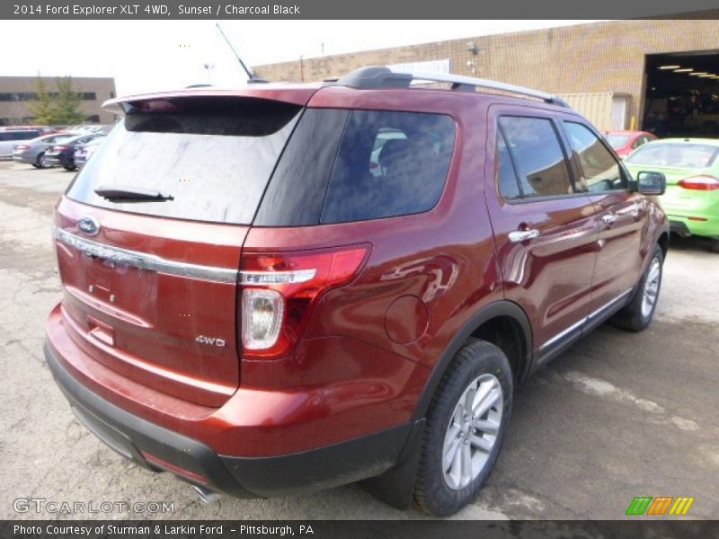 Sunset / Charcoal Black 2014 Ford Explorer XLT 4WD