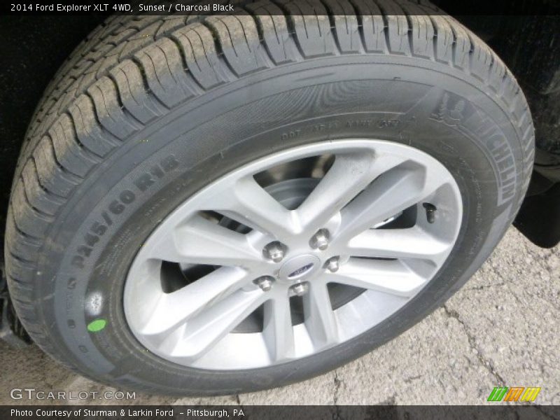 Sunset / Charcoal Black 2014 Ford Explorer XLT 4WD