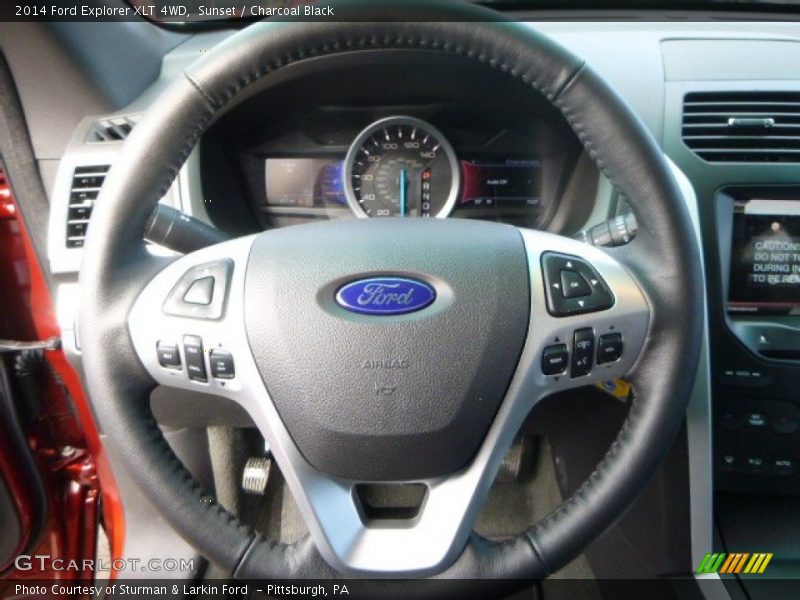 Sunset / Charcoal Black 2014 Ford Explorer XLT 4WD