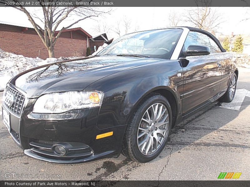Brilliant Black / Black 2009 Audi A4 2.0T quattro Cabriolet