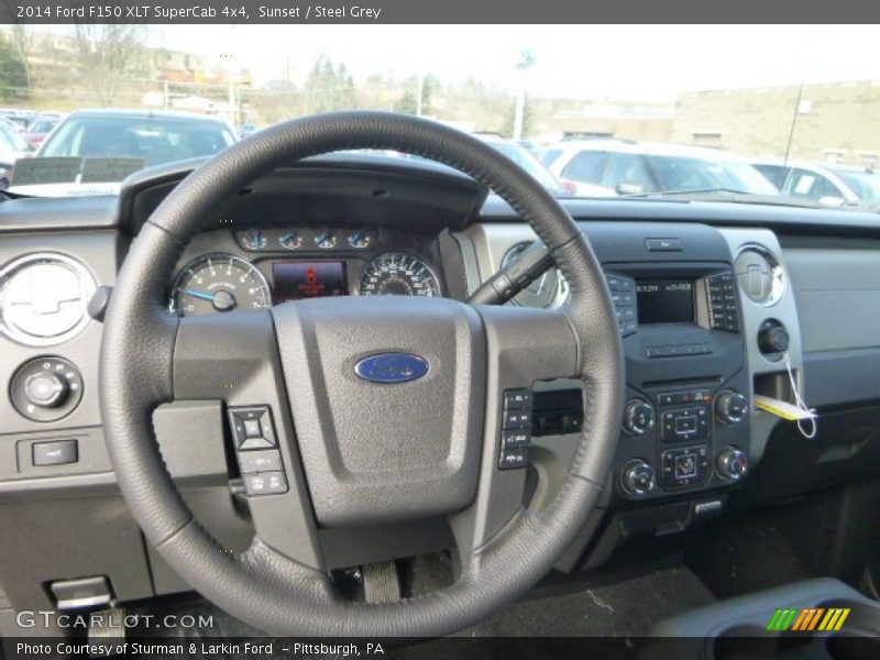 Sunset / Steel Grey 2014 Ford F150 XLT SuperCab 4x4
