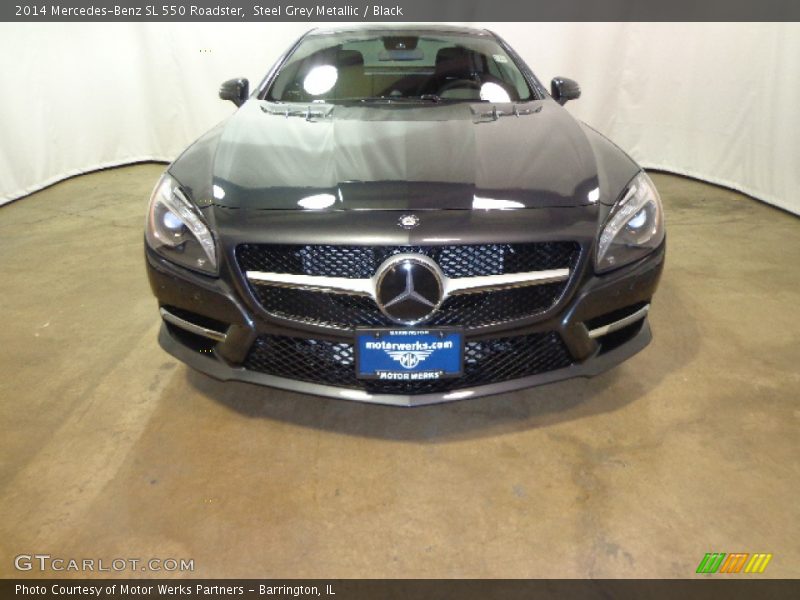 Steel Grey Metallic / Black 2014 Mercedes-Benz SL 550 Roadster