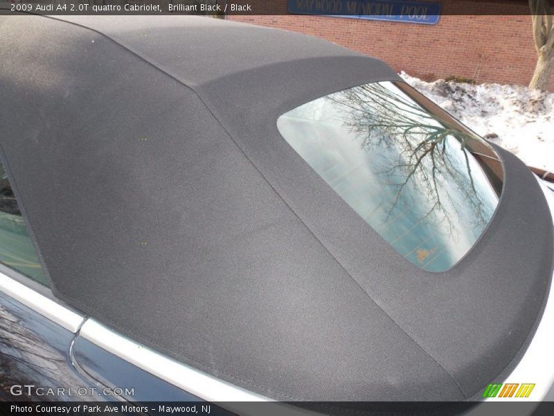 Brilliant Black / Black 2009 Audi A4 2.0T quattro Cabriolet