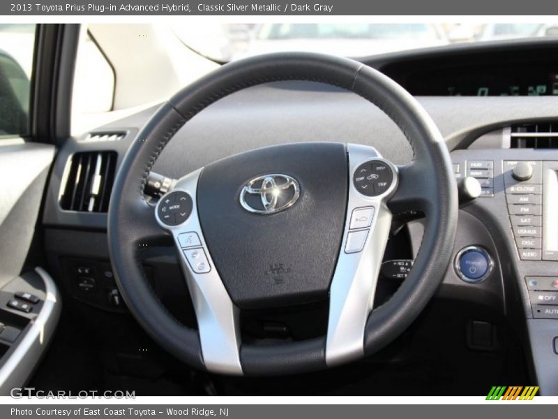 Classic Silver Metallic / Dark Gray 2013 Toyota Prius Plug-in Advanced Hybrid