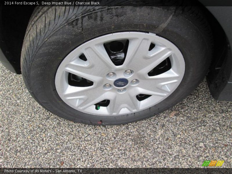 Deep Impact Blue / Charcoal Black 2014 Ford Escape S