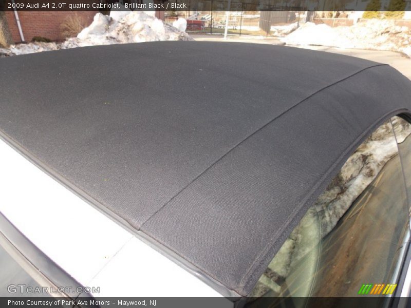 Brilliant Black / Black 2009 Audi A4 2.0T quattro Cabriolet