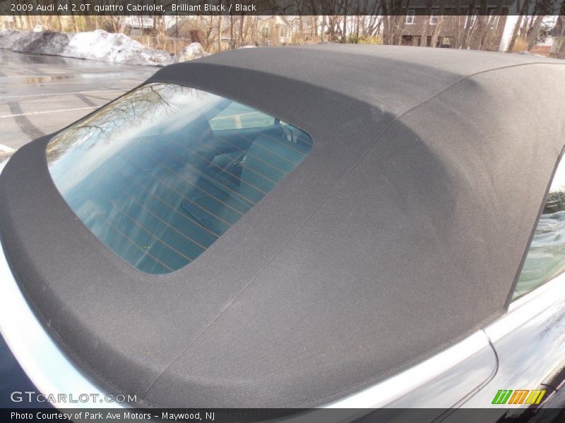 Brilliant Black / Black 2009 Audi A4 2.0T quattro Cabriolet