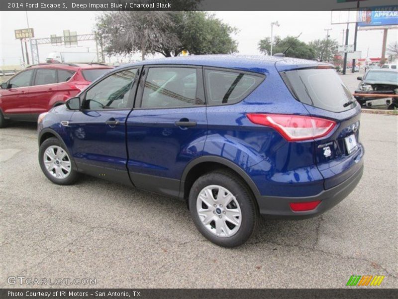 Deep Impact Blue / Charcoal Black 2014 Ford Escape S