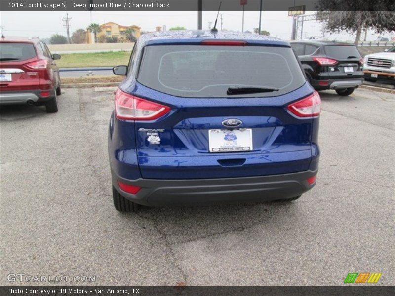 Deep Impact Blue / Charcoal Black 2014 Ford Escape S