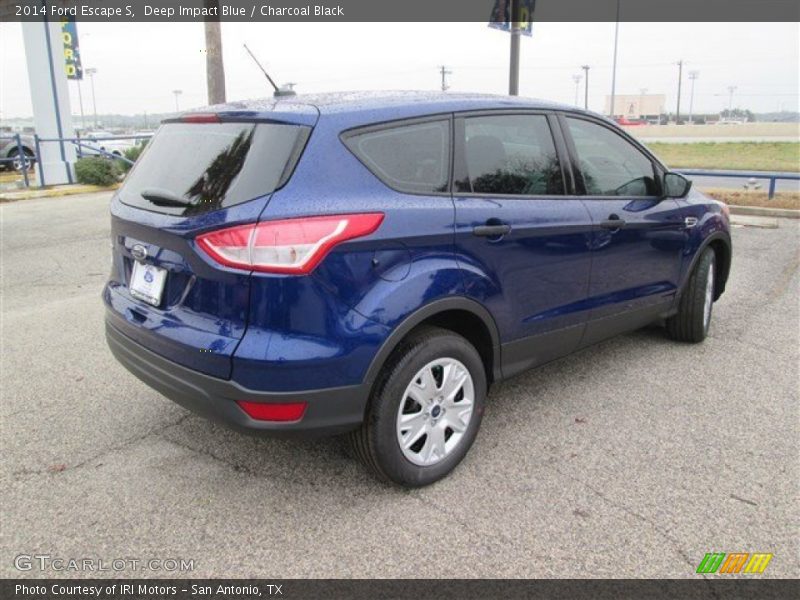 Deep Impact Blue / Charcoal Black 2014 Ford Escape S