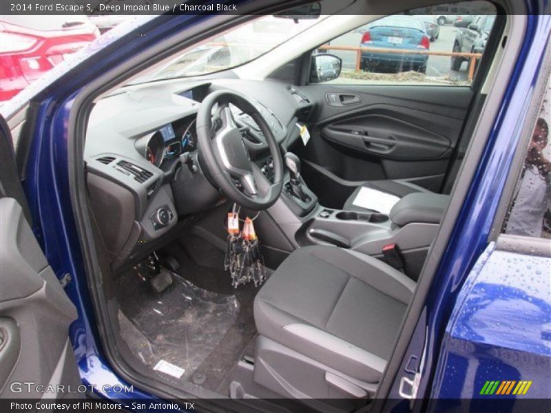 Deep Impact Blue / Charcoal Black 2014 Ford Escape S