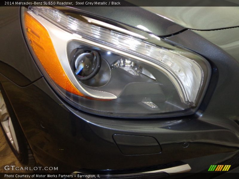 Steel Grey Metallic / Black 2014 Mercedes-Benz SL 550 Roadster