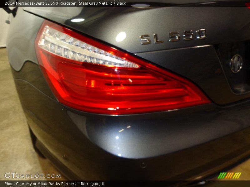 Steel Grey Metallic / Black 2014 Mercedes-Benz SL 550 Roadster
