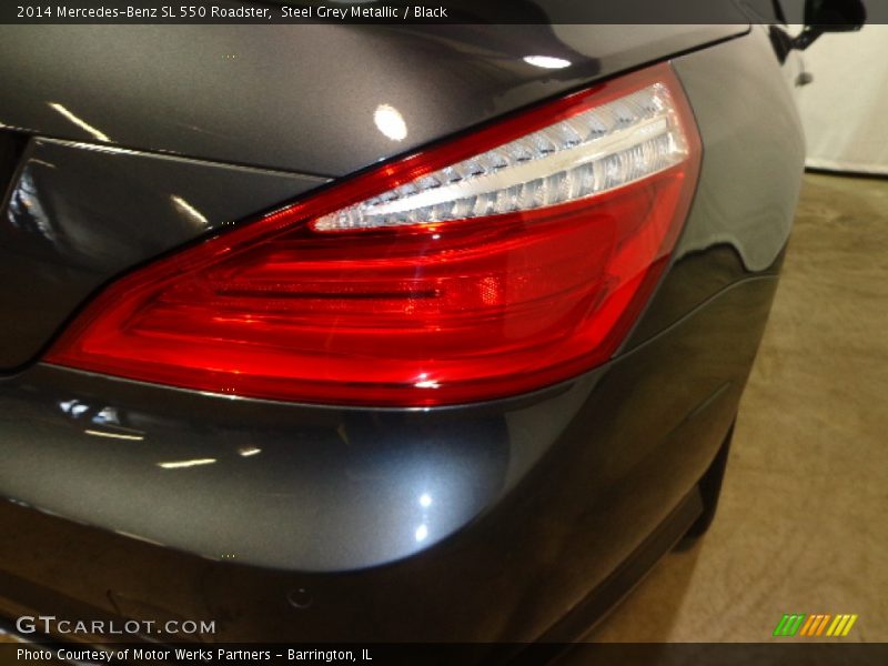 Steel Grey Metallic / Black 2014 Mercedes-Benz SL 550 Roadster