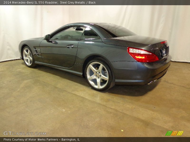 Steel Grey Metallic / Black 2014 Mercedes-Benz SL 550 Roadster