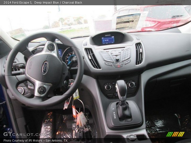 Deep Impact Blue / Charcoal Black 2014 Ford Escape S