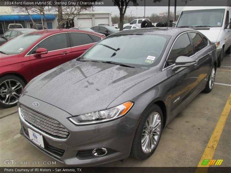 Sterling Gray / Charcoal Black 2014 Ford Fusion Hybrid SE