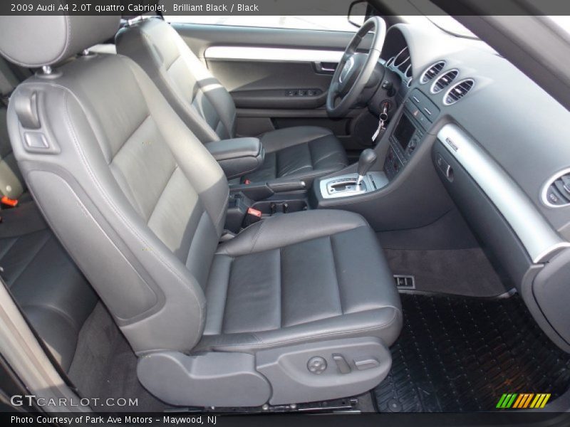 Brilliant Black / Black 2009 Audi A4 2.0T quattro Cabriolet