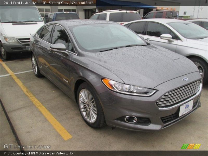 Sterling Gray / Charcoal Black 2014 Ford Fusion Hybrid SE