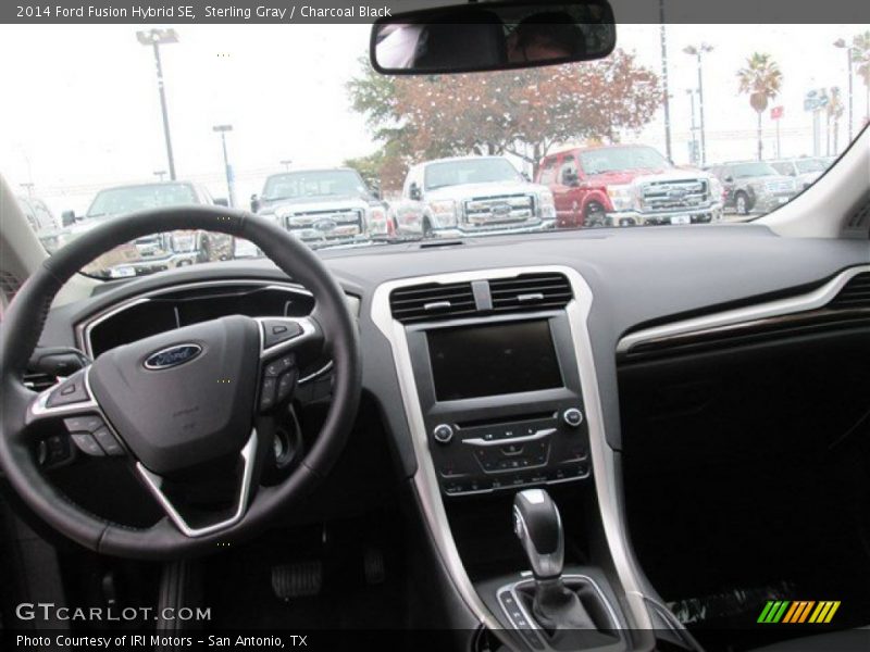 Sterling Gray / Charcoal Black 2014 Ford Fusion Hybrid SE