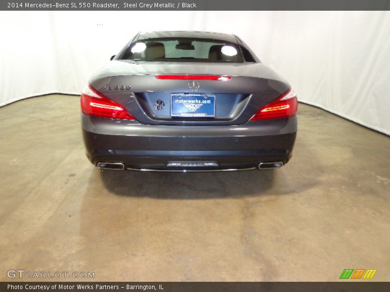 Steel Grey Metallic / Black 2014 Mercedes-Benz SL 550 Roadster