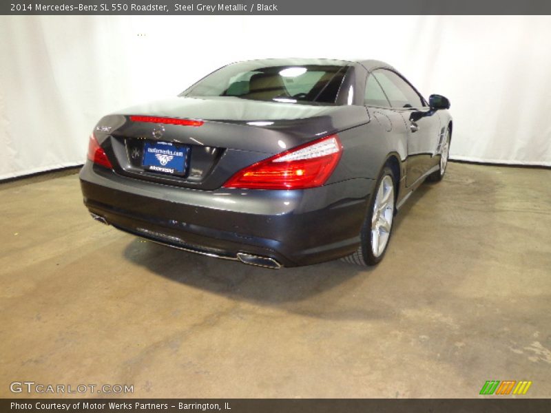 Steel Grey Metallic / Black 2014 Mercedes-Benz SL 550 Roadster