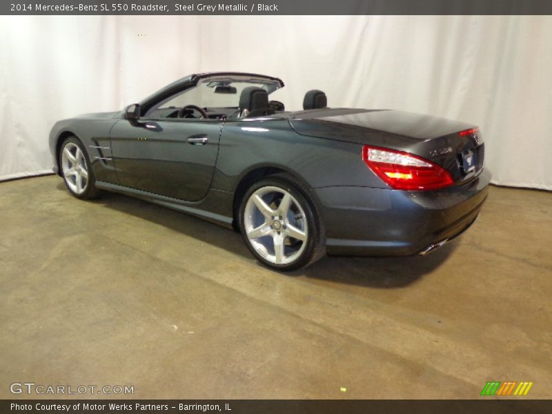 Steel Grey Metallic / Black 2014 Mercedes-Benz SL 550 Roadster