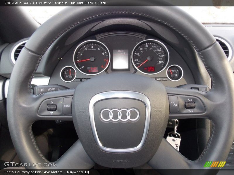 Brilliant Black / Black 2009 Audi A4 2.0T quattro Cabriolet