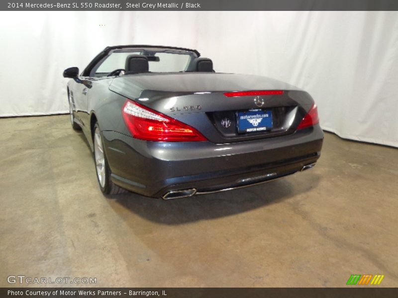 Steel Grey Metallic / Black 2014 Mercedes-Benz SL 550 Roadster
