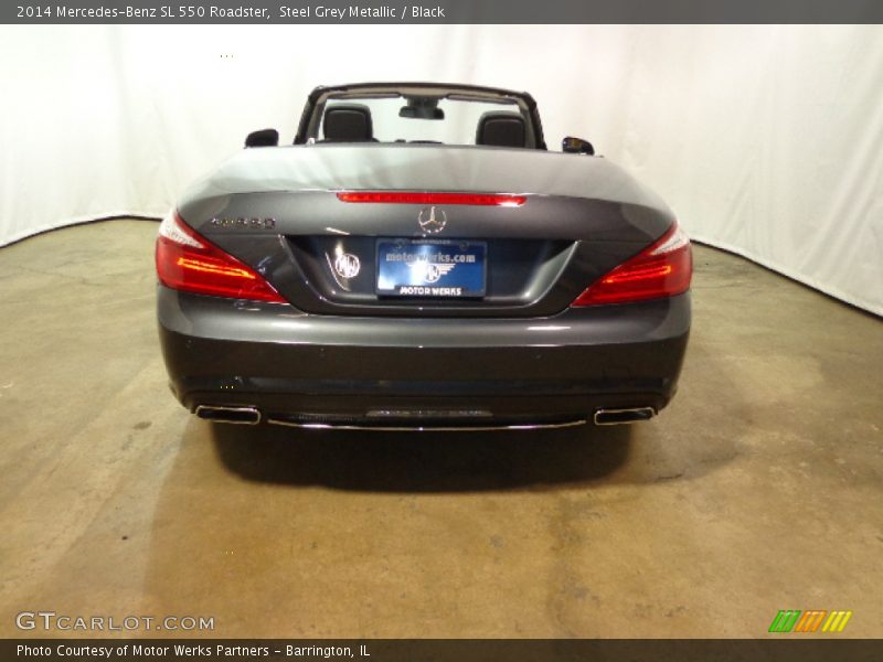 Steel Grey Metallic / Black 2014 Mercedes-Benz SL 550 Roadster