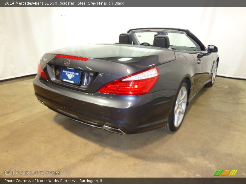 Steel Grey Metallic / Black 2014 Mercedes-Benz SL 550 Roadster