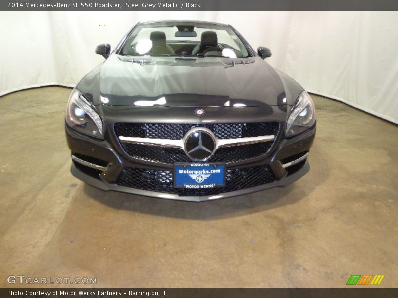 Steel Grey Metallic / Black 2014 Mercedes-Benz SL 550 Roadster