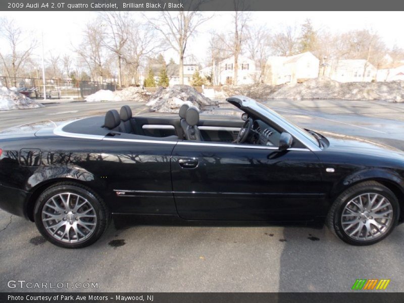 Brilliant Black / Black 2009 Audi A4 2.0T quattro Cabriolet