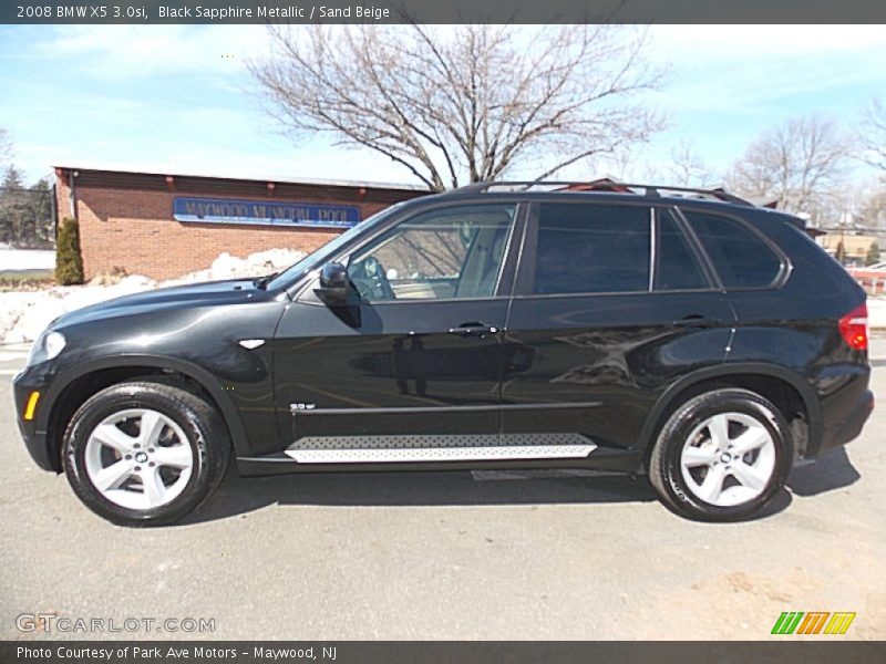 Black Sapphire Metallic / Sand Beige 2008 BMW X5 3.0si