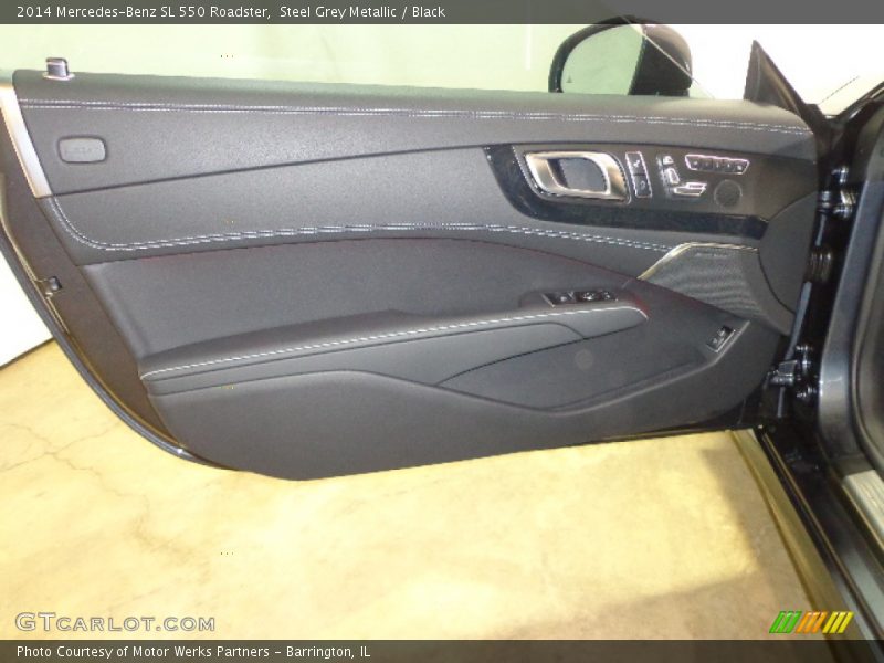Steel Grey Metallic / Black 2014 Mercedes-Benz SL 550 Roadster