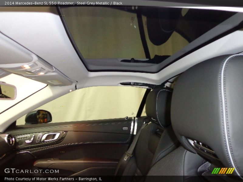 Steel Grey Metallic / Black 2014 Mercedes-Benz SL 550 Roadster