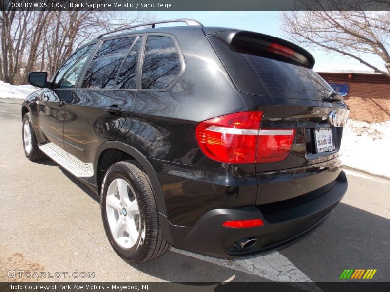 Black Sapphire Metallic / Sand Beige 2008 BMW X5 3.0si