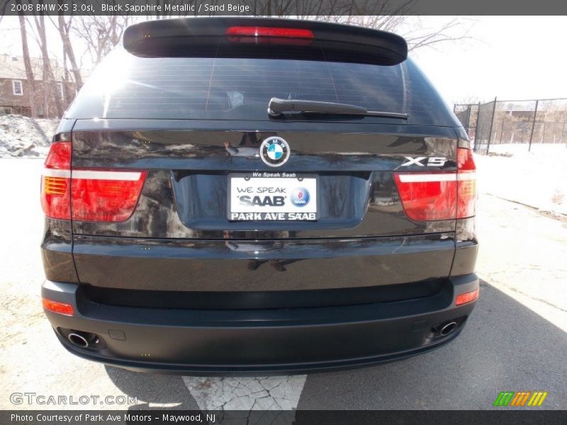 Black Sapphire Metallic / Sand Beige 2008 BMW X5 3.0si