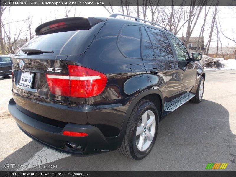 Black Sapphire Metallic / Sand Beige 2008 BMW X5 3.0si
