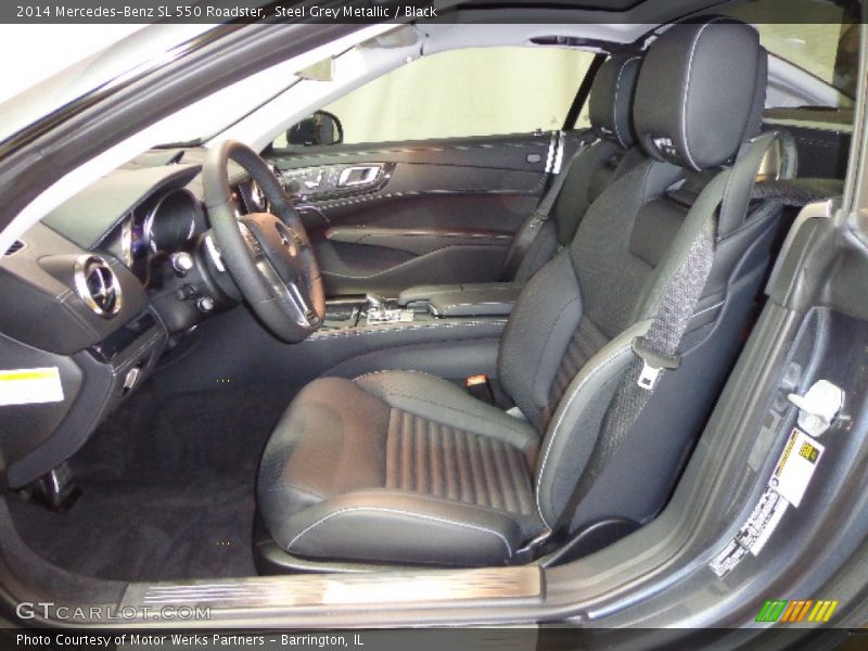 Steel Grey Metallic / Black 2014 Mercedes-Benz SL 550 Roadster
