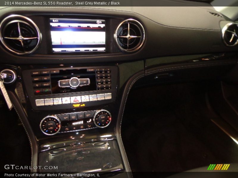 Steel Grey Metallic / Black 2014 Mercedes-Benz SL 550 Roadster