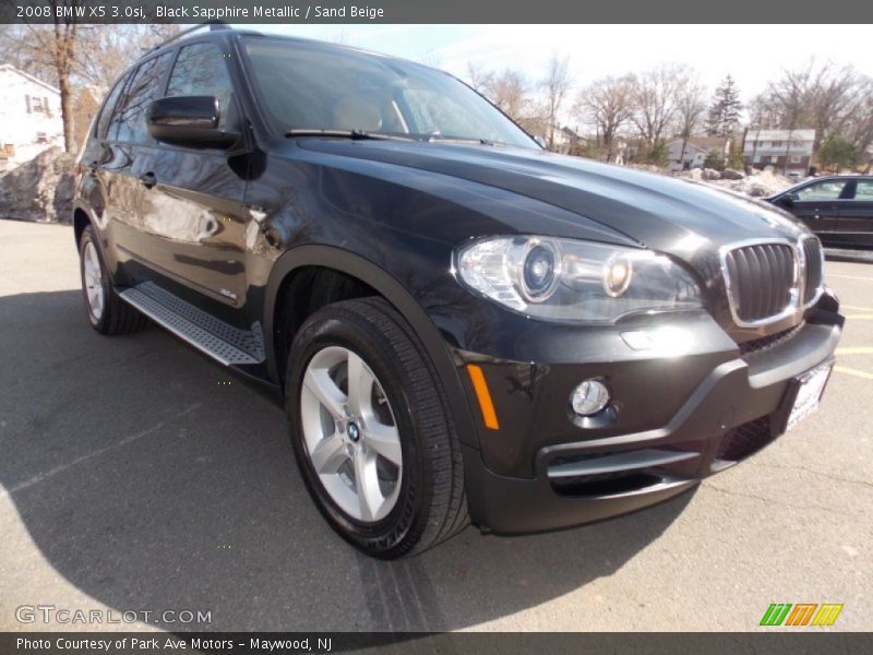 Black Sapphire Metallic / Sand Beige 2008 BMW X5 3.0si