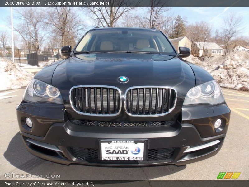 Black Sapphire Metallic / Sand Beige 2008 BMW X5 3.0si