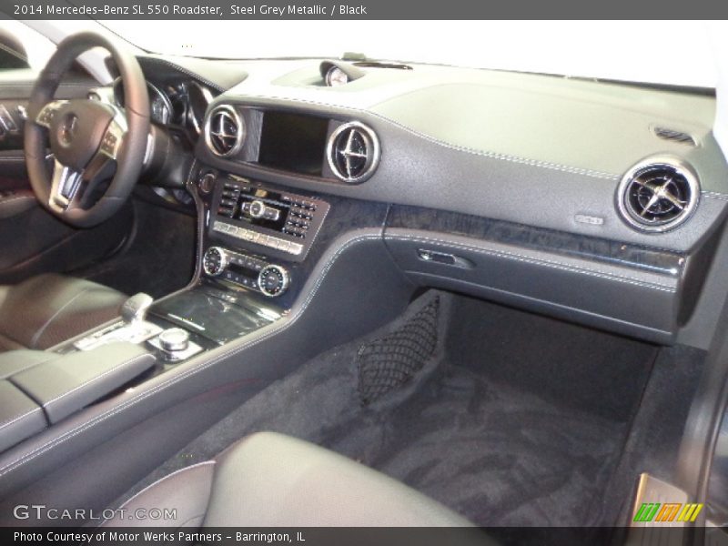 Steel Grey Metallic / Black 2014 Mercedes-Benz SL 550 Roadster