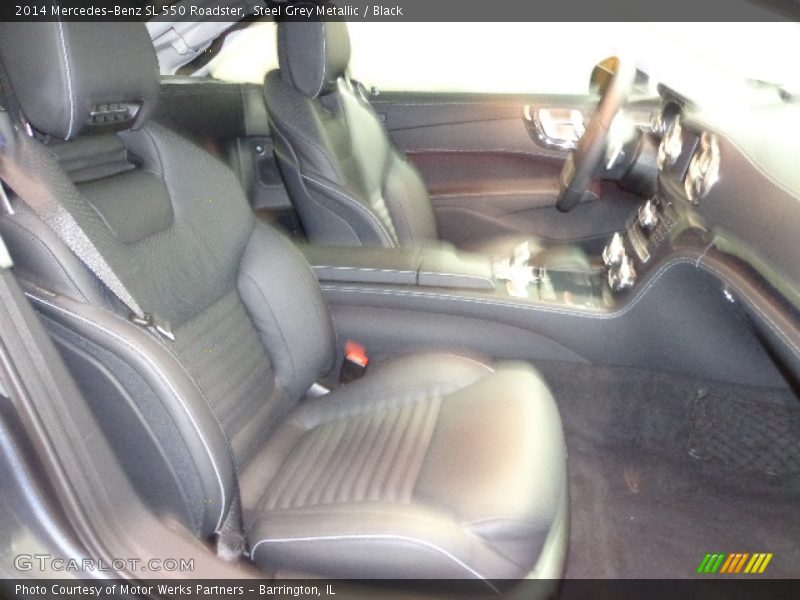 Steel Grey Metallic / Black 2014 Mercedes-Benz SL 550 Roadster