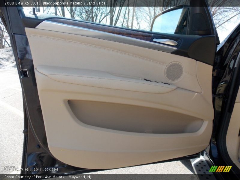 Black Sapphire Metallic / Sand Beige 2008 BMW X5 3.0si