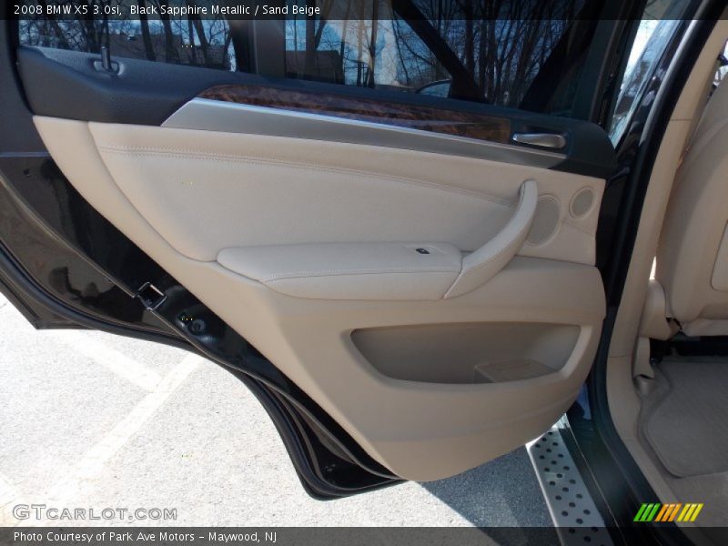 Black Sapphire Metallic / Sand Beige 2008 BMW X5 3.0si