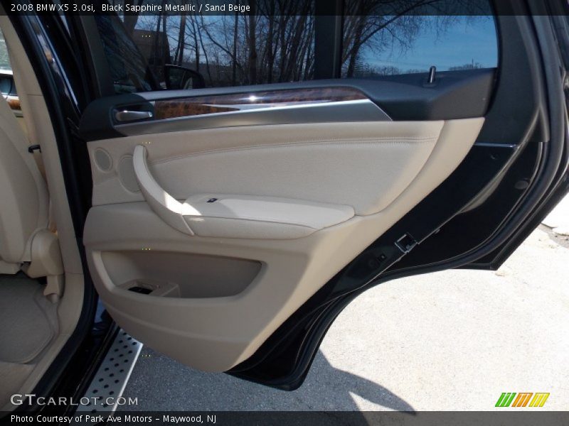 Black Sapphire Metallic / Sand Beige 2008 BMW X5 3.0si