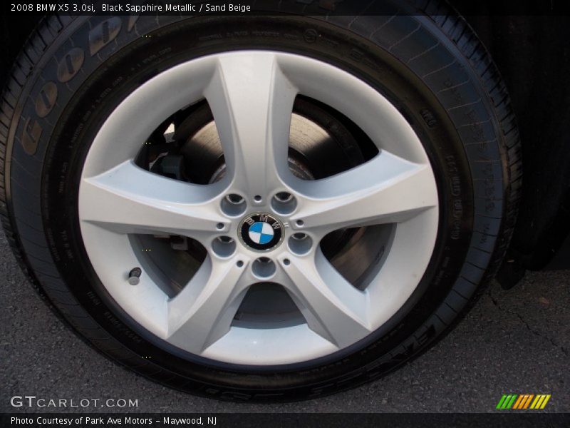 Black Sapphire Metallic / Sand Beige 2008 BMW X5 3.0si
